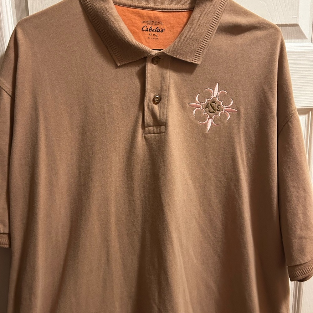 Cabela’s A.S.S. 1 of 1 Tan Polo with Pink Embroidery
